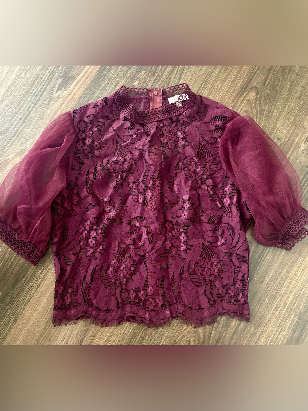 Sofia Floral/Lace Blouse